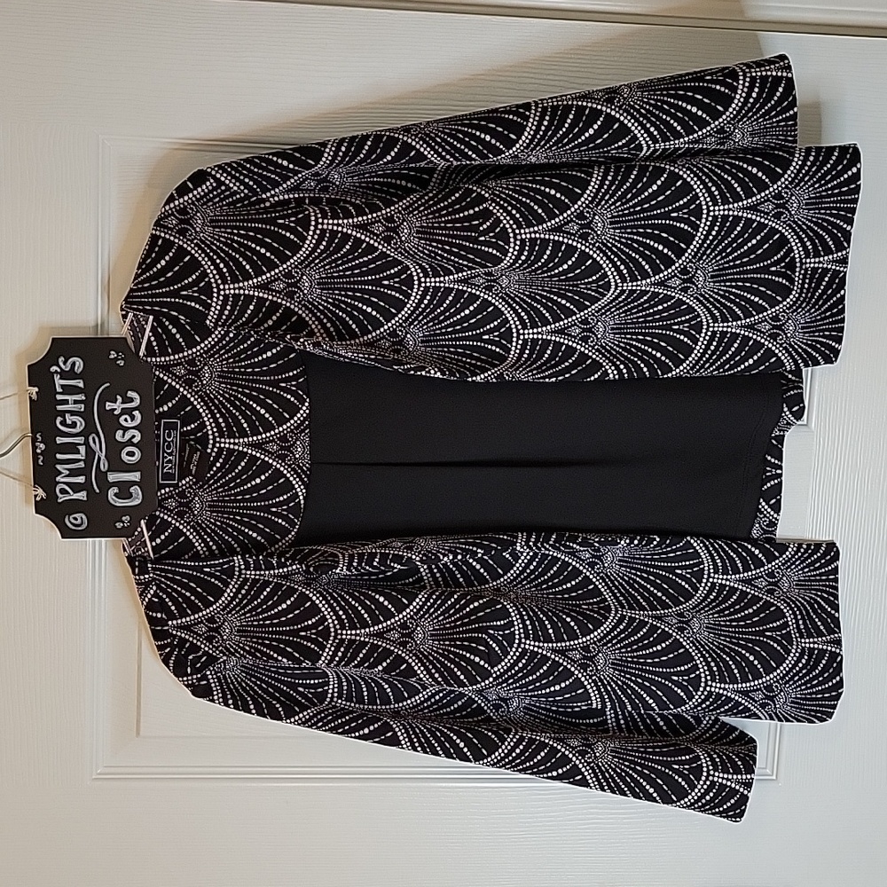 NYCC Jacket Black with White Dots Large Cropped
